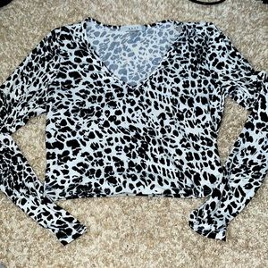 black and white cheetah top!